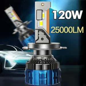 Fabrika toptan h7 araba led far oto led lamba en iyi fiyat F8 led far 9005 9006 yüksek düşük işın H4 led far Canbus