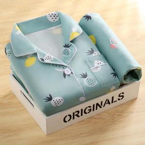 P281 Pigiama Personalizzato a Due Pezzi con Maniche Lunghe, Abbigliamento da Casa Carino per Giovani Donne - Product Image 6