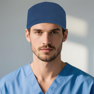 Casquettes <span class=keywords><strong>de</strong></span> travail d'hôpital personnalisées avec logo, couleur unie, pour femmes et hommes, laboratoire, clinique, <span class=keywords><strong>cheveux</strong></span> courts, douces, pour dentistes et médecins - Product Image 2