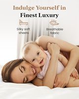 Drap plat en coton égyptien King Good Sleep Hotel Style White 1000 TC Soft Deep Pocket Woven Solid Pattern Rectangle Shape