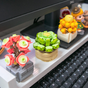 Bloques de Construcción FEELO FL1318, Mini Juguete de Planta Decorativa en Maceta para Niños, Bloques de Plástico ABS, Juguete de Ensamblaje - Product Image 2