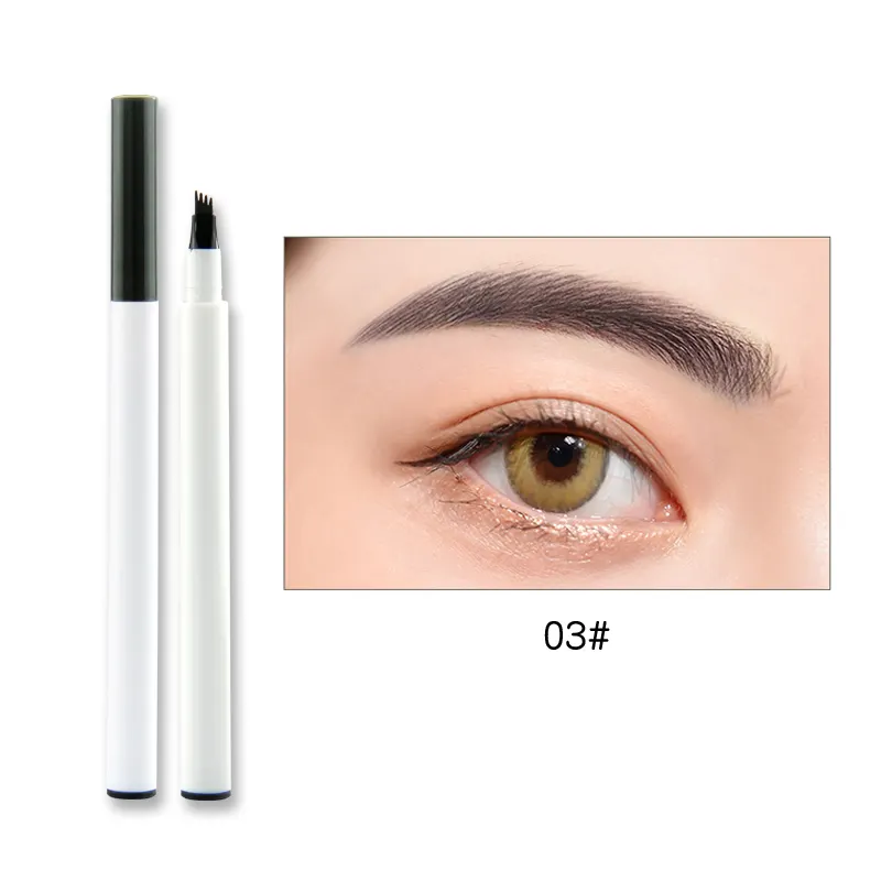 Crayon à sourcils automatique à Double tête, mince, étiquette privée, Vegan naturel, étanche, 3 couleurs, nouvelle tendance,