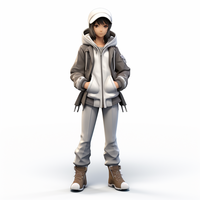 Figura de personaje de cómic 3D de plástico