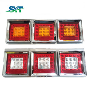 Feux arrière à LED chromés et peints, adaptés aux remorques de camions japonais de la série 120 de 1962 à 1968. - Product Image 3