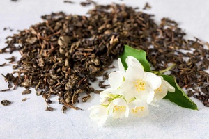 Fujian-té de jazmín <span class=keywords><strong>con</strong></span> Aroma Natural auténtico, flores de jazmín a granel, <span class=keywords><strong>hojas</strong></span> sueltas - Product Image 5