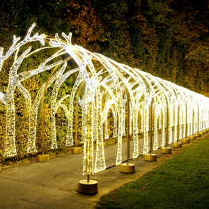 LED arch-shaped tunnel pattern lights Festival Outdoor Modular LED Corridor IP65-rated for Winter Wonderland Park and Hotel - Product Image 1