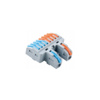 Kompakter 2-6 Mini Schnell-Universal-Kabelverteiler Klemmenblock SPL-62 3p Kompakter Verdrahtungsanschluss für LED-Lampen Stromversorgung Push-in