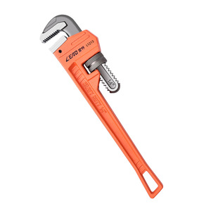 Lead Heavy Duty Pipe Wrench L1214 Adjustable Serrated Jaw Industrial Grade Alloy Steel - Product Image 3