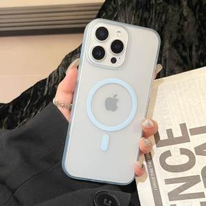 Ốp điện thoại trong suốt mờ sang trọng dành cho <span class=keywords><strong>iPhone</strong></span> 17 16 Pro Max 15 Plus 12 13 14 11 XS XR, mặt lưng từ tính - Product Image 3