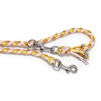Conjunto de Correa y Collar de Lujo Personalizado para Perro, Cuerda Ajustable y Resistente, Multicolor, Tejido de Paracord, con Etiqueta de Nombre Personalizada