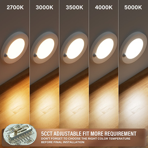 Lámpara de Techo LED con Sensor de Movimiento de 4/6 Pulgadas, Moderna y de Perfil Bajo para Oficina en Casa - Product Image 4