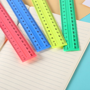 Righello di plastica popolare Eurolucky righelli concavi da 30cm <span class=keywords><strong>disegno</strong></span> righello di cancelleria di misurazione scala nera all'ingrosso - Product Image 3