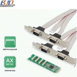 Nhà Máy Bán buôn 2280 NGFF M.2 B + M giao diện để 4 * COM DB9 <span class=keywords><strong>RS232</strong></span> công nghiệp cổng nối tiếp chuyển đổi Adapter thẻ với Cáp dữ liệu - Product Image 3