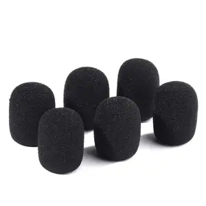 Mini Foam Mic Cover Handheld Microphone Windscreen untuk MXL dan Audio Perfec Filter untuk Merekam Hitam Merekam Kaca Depan