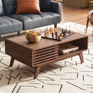 Schlussverkauf werbeartikel elegantes Design MDF quadratischer Seitentisch Couchtisch für Wohnzimmer intelligente Möbel