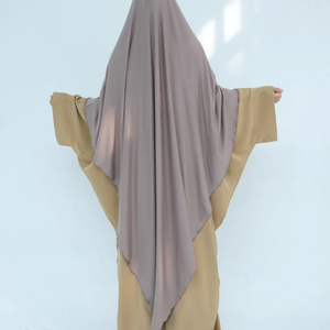 <strong>Collection</strong> Premium Jersey Modal Stretchy Breathable One <strong>Layer</strong> EID Ramadan Muslim Women Prayer Hijab Scarf Long Khimar - Product Image 4