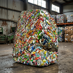 Pure 99.9% Aluminum <b>Alloy</b> 6063 Scrap Baled Used Beverage Can (UBC) at Origin Model 908790 50kg - Product Image 3