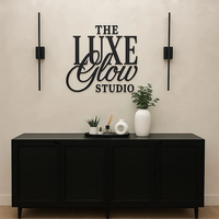 Letrero Metálico Personalizado para Exteriores con Logotipo de Tienda, Letrero de Lujo con Logotipo Empresarial, Letras Personalizadas en Acrílico 3D, Decoración de Pared para Salón de Belleza y Spa