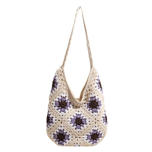 Design de luxe européen et américain, tricoté et brodé à la main au crochet, Printemps-Été, OME, Mode urbaine de <span class=keywords><strong>grand</strong></span>-mère, Portable - Product Image 6