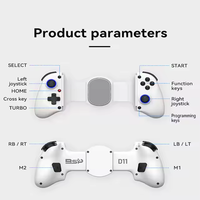 Ye BSP D11 contrôleur d'étirement de jeu double 3D compétitif Joystick prise en charge BT connectivité poignée de jeu sans fil