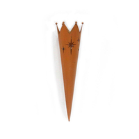 MR Fer Métal Bougeoirs Piquet Conique Applique Décoration Murale pour Maison Extérieur Jardin Multifonctionnel Bougies Lanternes Pots