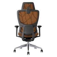 Chaise de bureau moderne Li&Sung en maille pivotante, réglable, ergonomique, élégante, imperméable, avec base chromée multifonctionnelle