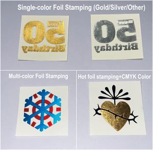 Adesivi per <span class=keywords><strong>Tatuaggi</strong></span> Temporanei Impermeabili, Design Personalizzato per Matrimoni e Feste, Metallizzati Dorati, Lunga Durata - Product Image 6