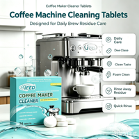 Tablettes de nettoyage pour équipement à café, qualité alimentaire, sans résidus, éliminent la graisse accumulée, entretien des équipements à café