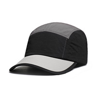 Gorra de Béisbol Deportiva de 5 Paneles, Sin Estructura, Transpirable, para Adultos, de Nailon, con Logotipo Impreso, Venta al Por Mayor