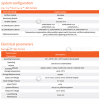 Système d'alimentation électrique discret DC série Vertiv Emerson Netsure 801, armoire de redresseur