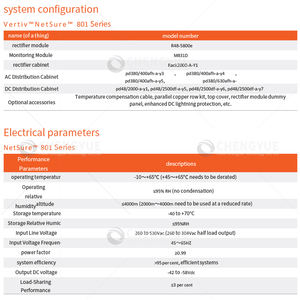 Gabinete rectificador del sistema de alimentación discreta de CC de la serie Vertiv Emerson Netsure 801 - Product Image 3