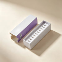 Insert en papier découpé sur mesure pour boîtes à tiroirs coulissants pour produits ronds, boîte cosmétique en carton recyclable sans plastique