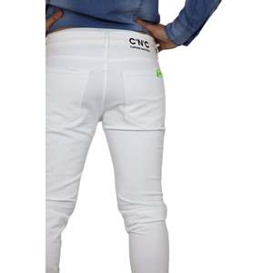 Pantalon pour homme Costume National NMS40005JE Blanc Coupe ajustée Vêtement décontracté - Product Image 4