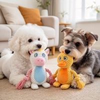 Jouet à mâcher pour animaux de compagnie, en polyester, pour l'entraînement et le nettoyage des dents, pour chiens et chats, jeu intérieur et extérieur