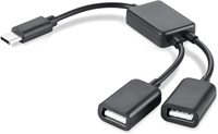 Câble HUB USB Type-C mâle vers double femelle 2.0 à 2 ports, répartiteur en Y, en cuivre pur de haute qualité
