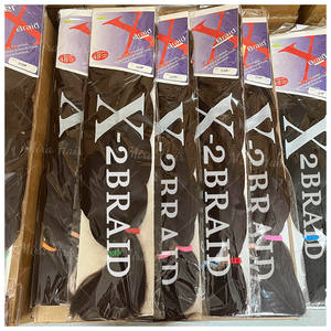 Heetst verkopende groothandel 48 inch 180g 2x 2-bundels korting Afro Kinky Yaki Crochet Jumbo Vlecht Synthetisch Haar Extensions - Product Image 3