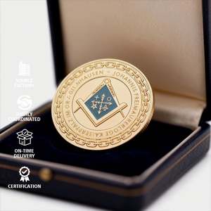 Moneda Conmemorativa de Metal Personalizada con Diseño Gratuito, Esmaltada en Oro, Estampada en Zinc, Colección de Fichas 2D y 3D - Product Image 1