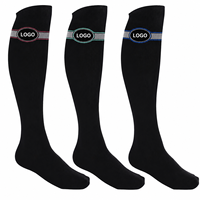 Chaussettes d'équitation professionnelles à compression respirante, hauteur genou, avec logo personnalisé