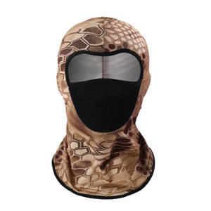 Sombrero transpirable Máscara de ciclismo Máscara de cubierta de cara completa para protección solar Pasamontañas Soild Camo Tactical Hood Bufanda - Product Image 5