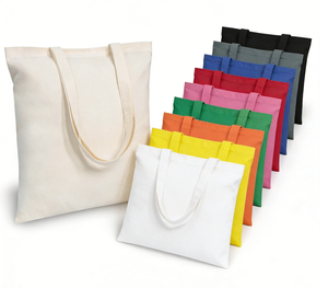 Bolsa de Compras de Algodón Calicó Orgánico, Reutilizable, Reciclada, Ecológica, con Logotipo Personalizado Impreso a Todo Color, Tamaño OEM - Product Image 4