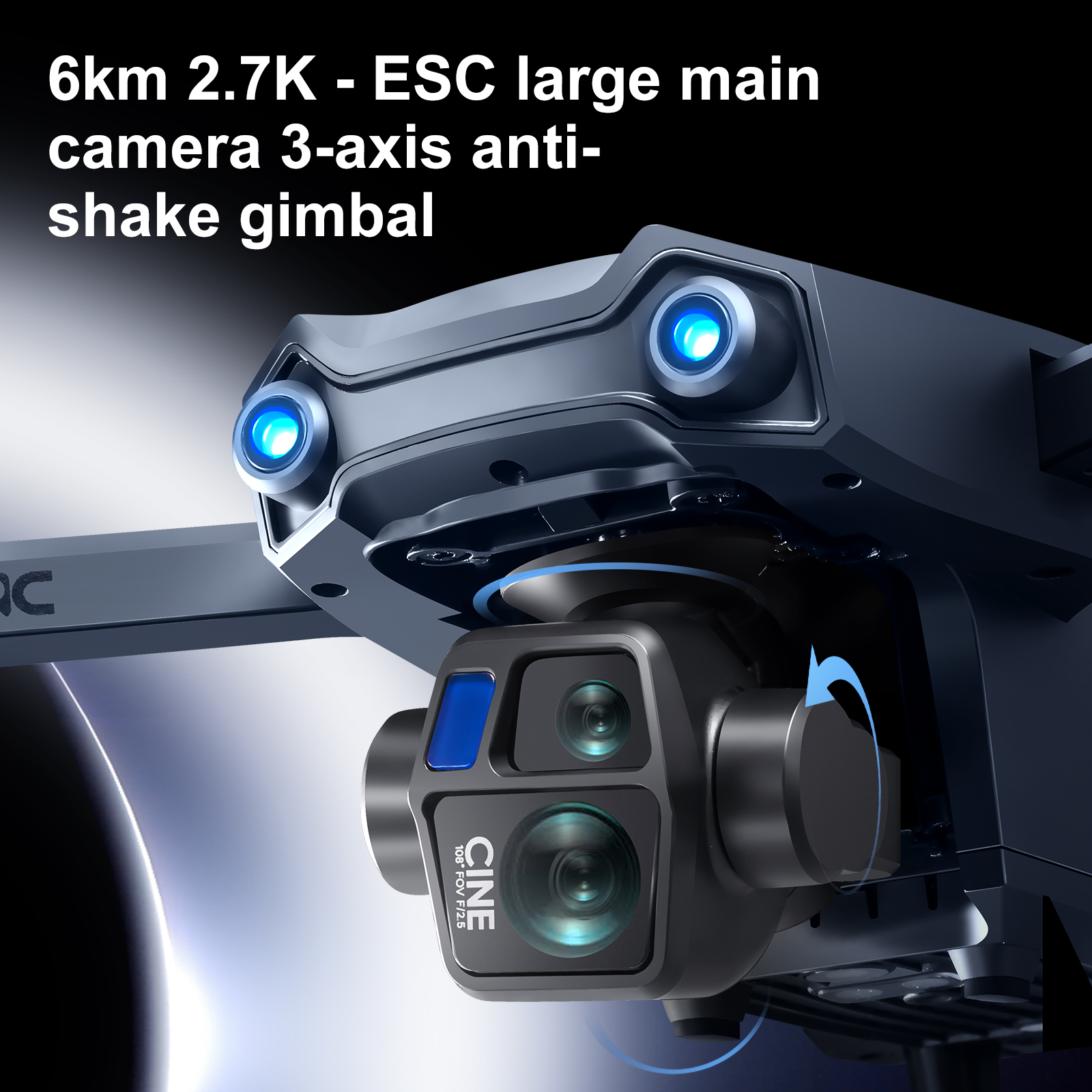 S819pro Max Drone - 4K UHD, 2-Axis Gimbal, 216g Brushless Motor