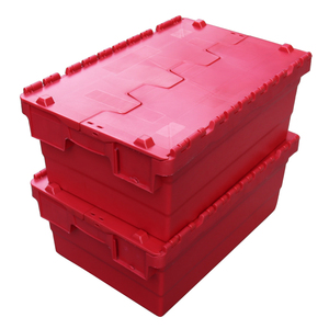 Qs toàn bộ bán tùy chỉnh nhựa nestable container kèm theo nắp nhựa lưu trữ Thùng với bánh xe - Product Image 5
