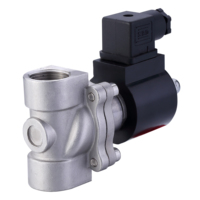 Válvula Solenoide de Acero Inoxidable Normalmente Cerrada 2W200-20, 12V 24V, Arranque a Presión Cero RFS para Aire/Agua/Aceite/Gas