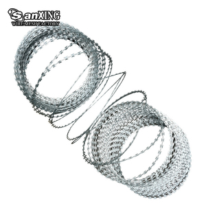 Fil barbelé anti-escalade en spirale concertina, galvanisé à chaud, diamètre personnalisé - Product Image 2
