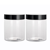 Groothandel 150ml 250ml 400ml 500ml transparante lege PET plastic fles met brede opening voor cosmetische verpakkingen en het bewaren van gedroogd fruit