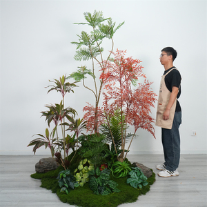 Decoración de Plantas Artificiales para Oficinas, Paisajismo de Interiores, Instalación Suave de Plantas Verdes, Diseño de Espacios Interiores Verdes - Product Image 3