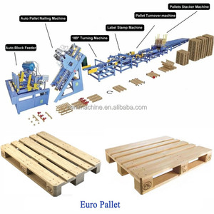 Neweek 500 Pallet/ngày tự động epal Euro khối uic Pallet làm dây chuyền sản xuất gỗ Pallet đóng đinh máy - Product Image 2