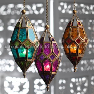 โคมไฟโลหะ, โคมไฟโมร็อกโกแบบแขวน, โคมไฟโมร็อกโกโบราณ - Product Image 1