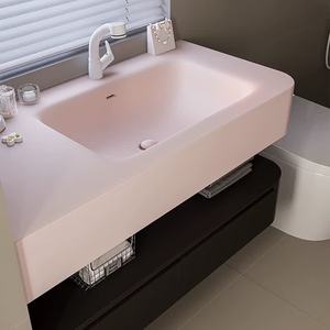 Light luxury hotel style washbasin bathroom cabinet washbasin bathroom cabinet combination - Product Image 6