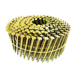 Clavos en Espiral Pintados <span class=keywords><strong>de</strong></span> <span class=keywords><strong>Amarillo</strong></span>, Clavos en Espiral con Anillo Plano, Clavos en Espiral con Vástago Recubierto, Clavos en Espiral para Paletas - Product Image 4